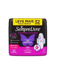 SEMPRE LIVRE NOTURNO SUAVE C/ABAS 32UN