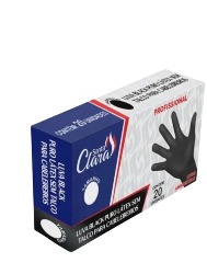 SANTA CLARA LUVA PRETA CX 4624 P C/20UN