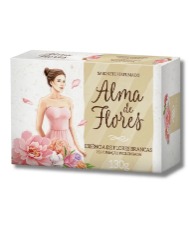 ALMA FLORES SABONETE 130G FLORES BRANCAS