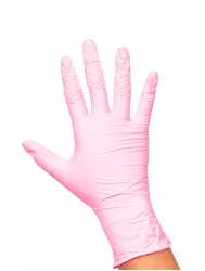 SANTA CLARA LUVA NITRILICA ROSA PAR 5071 P