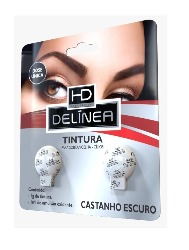 DELINEA TINTURA UNIDOSE 1G CASTANHO ESCURO