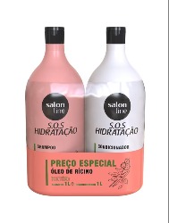 SALON LINE SOS KIT SH+COND TURBINADO 1L