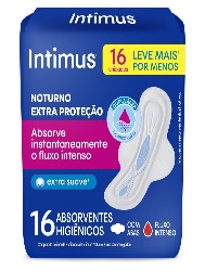 INTIMUS GEL NOTURNO SUAVE C/ABAS 16UN