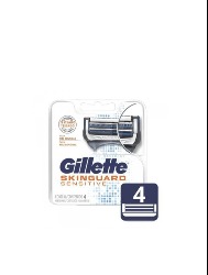 GILLETTE CARGA SKINGUARD 4UN SENSITIVE