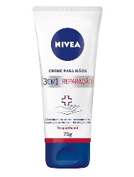 NIVEA CREME MAOS 75G 3 EM 1 ACAO ANTIBACTERIANA