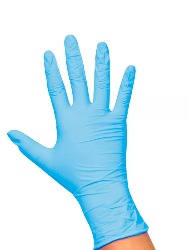 SANTA CLARA LUVA NITRILICA AZUL 5069 M PAR