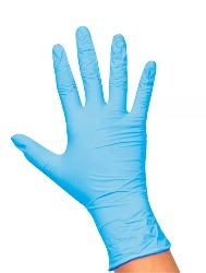 SANTA CLARA LUVA NITRILICA AZUL 5070 G PAR