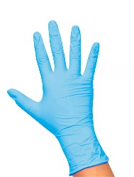SANTA CLARA LUVA NITRILICA AZUL 5078 M 12UN
