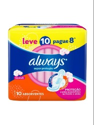 ALWAYS ABS S.P. SUAVE 10UN LV+PG-