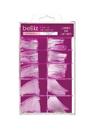 BELLIZ UNHAS TIPS C/100 1296 FANCY TRANSPARENTE