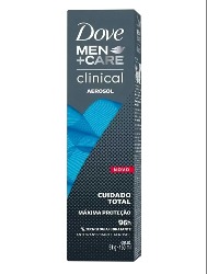 Dove Men Desodorante Clinical Care Aerosol Cuidado Total 150ml