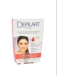 DEPILART FOLHAS PRONTAS FACIAL GOIABA 10 PARES 056