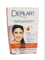 DEPILART FOLHAS PRONTAS FACIAL MEL 10 PARES 016