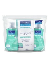 Kit Facial Nupill Derme Control sabonete, líquido com 60ml + gel hidratante com 50g + loção adstringente com 60ml