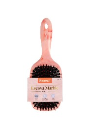 PROART ESCOVA RAQUETE MISTA MARBLE ROSA