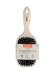 PROART ESCOVA RAQUETE MISTA MARBLE BRANCA