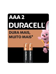DURACELL PILHA AAA PALITO 2UN