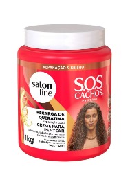 SALON LINE SOS CREME PENTEAR 1KG RECARGA QUERATINA