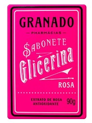 Granado Sabonete Vegetal de Glicerina e Rosa - Sabonete em Barra 90g