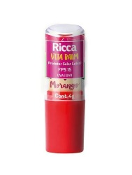 RICCA PROTETOR SOLAR LABIAL FPS15 MORANGO 3791