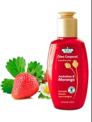 FLORES VEGETAIS OLEO CORPORAL MORANGO 120ML