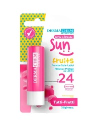 DERMACHEN PROTETOR SOLAR LABIAL FPS24 TUTTI FRUTTI