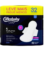 COTTONBABY ABS LADY NOTURNO SUAVE ABAS 32UN