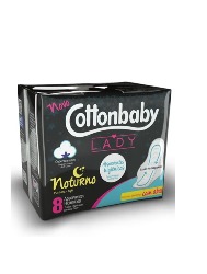 COTTONBABY ABS LADY NOTURNO SUAVE ABAS 8UN