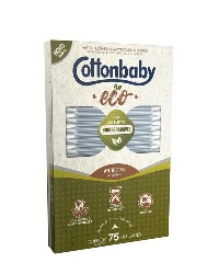 COTTONBABY HASTES FLEXIVEIS ECOLOGICA 75UN