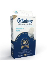 COTTONBABY CURATIVO TRANSPARENTE 35UN