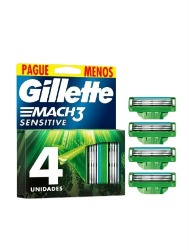 GILLETE REFIL MACH 3 SENSITIVE C/4