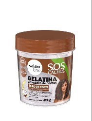 SALON LINE SOS GELATINA OLEO DE COCO 400G