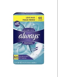 ALWAYS ABS PROT. DIARIO C/60UN RESPIRAVEL