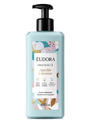 EUDORA INSTANCE HID CORPORAL 400ML ALGODAO JASMIM