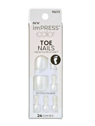 FIRST KISS UNHA IMPRESS TOENAILS IMT501 LUSTRE WHI