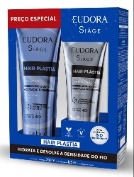 Kit Eudora Siàge Hair-Plastia Shampoo 250ml Condicionador 125ml