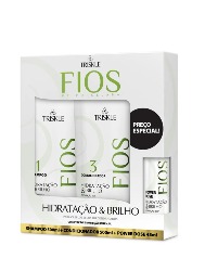 TRISKLE KIT SH/COND/P.DOSE FIOS HIDRATACAO E BRILHO 1045ML