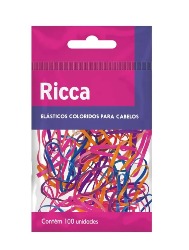 RICCA ELASTICOS COLORIDOS 100UN 3341