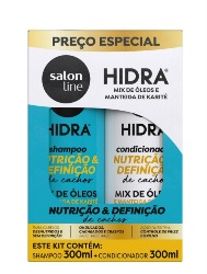 SALON LINE HIDRA KIT SH/COND MIX DE OLEOS E MAN