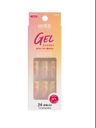 FIRST KISS NY GEL EXTEND NAILS FRENCH NEON