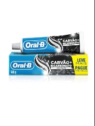 ORAL B CREME DENTAL 140G EXTRA BR CARVAO+BICARBONATO