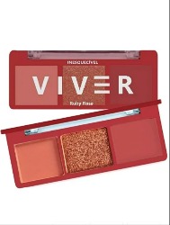 RUBY ROSE PALETA TRIO DE SOMBRAS VIVER HBF528-S COR VIBRANTE