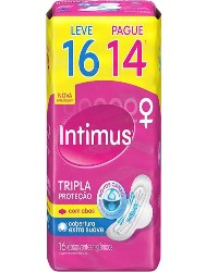 INTIMUS GEL NORMAL SUAVE C/ABAS 16UN