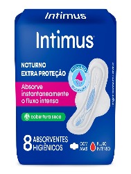 INTIMUS GEL NOTURNO SECA C/ABAS 8UN