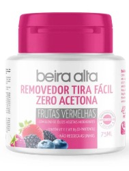 BEIRA ALTA REMOVEDOR TIRA FACIL 75ML TIRA FACIL ZERO ACETONA FRUTAS VERMELHAS