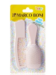 MARCO BONI KIT ESCOVA E PENTE BABY ROSA