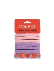 PROART ELASTICO ROSA E LILAS 6 UNIDADES