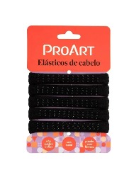 PROART ELASTICO PRETO C PEDRINHA 5 UNI