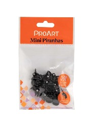 PROART KIT COM 12 MINI PIRANHAS PRETAS