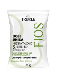 TRISKLE DOSE UNICA FIOS 40G HIDRATACAO E BRILHO